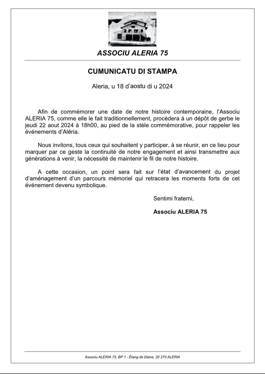 gslemao's tweet photo. 📍#Aleria75 #Memoria #Cumunicatu #Tramandera #Storia #Corsica https://t.co/4DgRw3EzEG