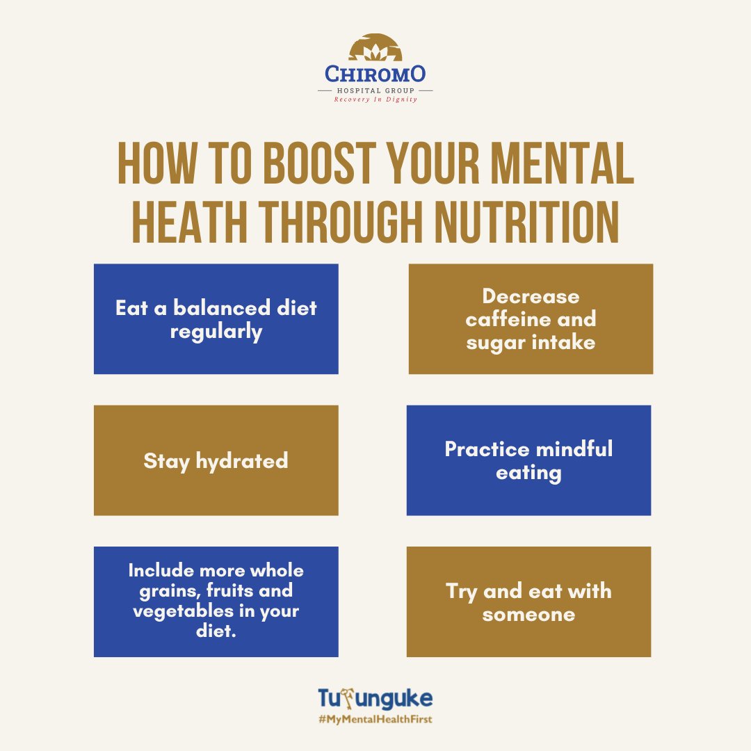 Nourish your mind, body, and soul!

When we fuel our bodies with wholesome foods, we're not just nourishing our physical health but also cultivating a positive mental state.

Eat healthy!

#MentalHealthMatters 
#Tufunguke