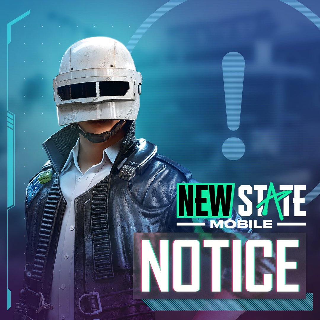 Since <a href="/NEWSTATEMOBILE/">NEW STATE MOBILE</a> is not gonna tweet it AGAIN...

Hello Survivors,
The game servers will be closed for maintenance
on AUGUST 22 from 00:00 - 06:00 (UTC)

#NEWSTATEMOBILE #UPDATENOTICE