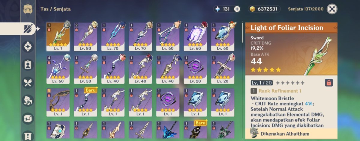 ojiheon's tweet photo. [ WTS AKUN GENSHIN MIDGAME ]

AR 49, Server ASIA.
ALHAITHAM SIGN

B5 Chara: Tighnari, Yoimiya, Klee, Qiqi, Arlecchino, Alhaitham, Wanderer
B5 Weapon: IOFI

tags: wts akun genshin jual beli zonauang wtb wtt #zonauang https://t.co/bx4weoBEPo