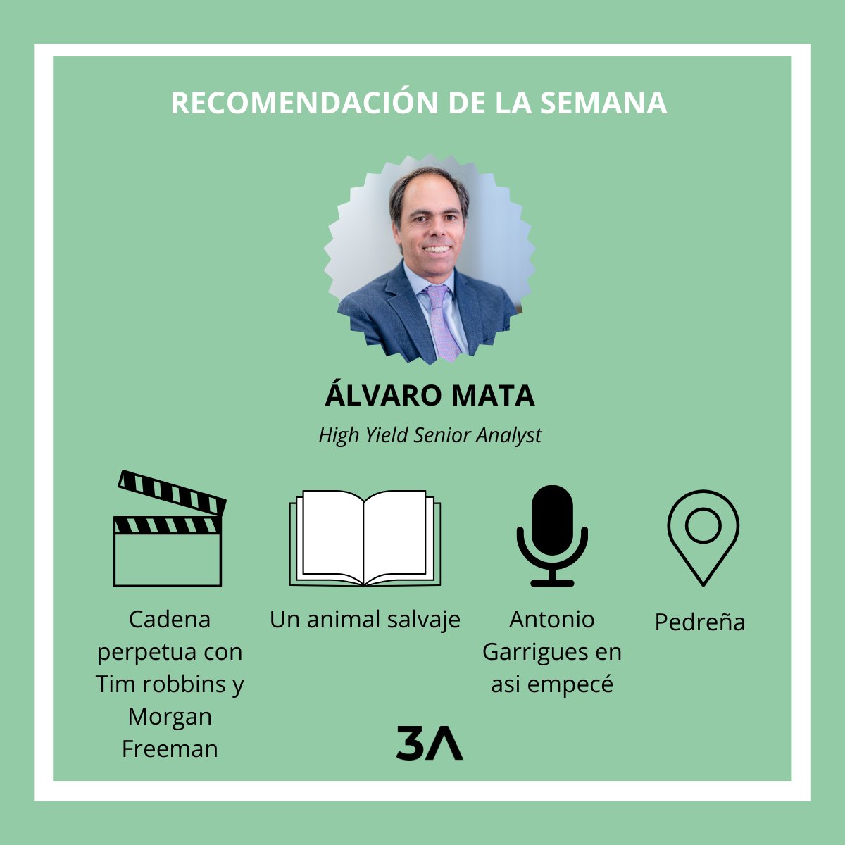 No te pierdas las recomendaciones para este verano de Alvaro Mata, High Yield Senior analyst.
 ¡Esperamos que las disfrutéis tanto como él!