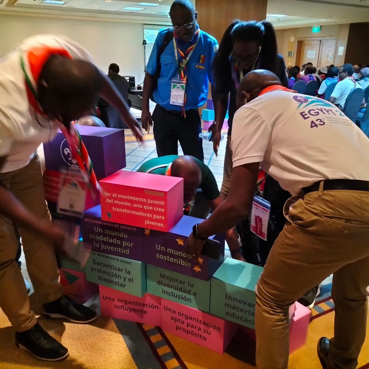 AfricaScoutFund's tweet photo. The #ScoutConference is well underway here in Cairo.On day 3, we have joined the African friends during the regional meeting to connect and discuss key topics.
Join us for the #ASFGathering later today @6pm at Abdeen 2&3 (level -3)
#WorldScoutConference #scouts #ASF https://t.co/e33rhZxNIh