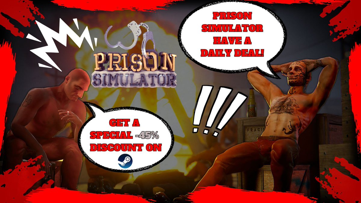 Lysy231pl's tweet photo. Prison Simulator ma Daily Deal na @Steam #gamedev #dailydeal #steam #promka

https://t.co/HkxQyTiLU8 https://t.co/KaSlNcEN1a