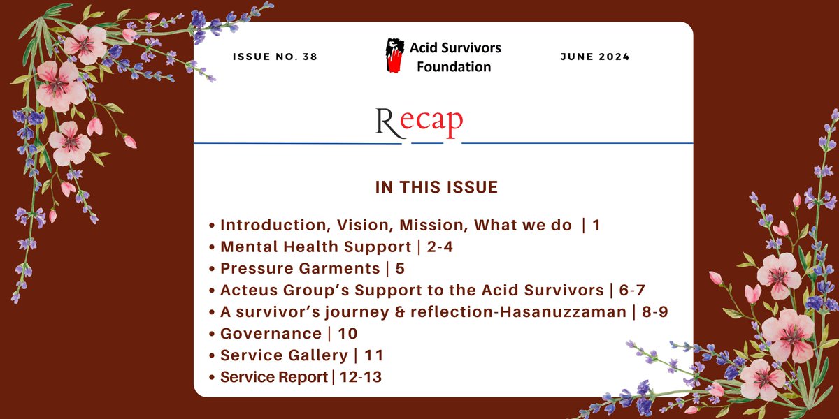 BD_ASF's tweet image. ASF Newsletter June 2024: cutt.ly/nebvl8xe
We are committed to preventing acid attacks and helping the survivors live life with peace, happiness, and dignity.
Help us: acidsurvivors.org/payment/
acidsurvivors.org/donation-chann…
cutt.ly/lSTCGww
cutt.ly/0wA24W9o