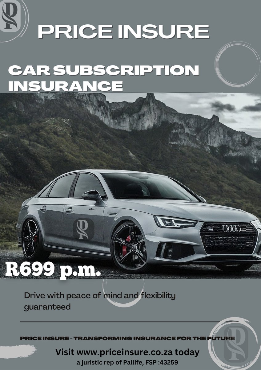 Price_Insure's tweet photo. Hi, I know you are paying more for your Car Insurance because you are not using Car Subscription Insurance.
It's time for change, visit https://t.co/frT5HFSLUS today and enjoy a hassle-free comprehensive insurance.
#PriceInsure #Insurance #SubscriptionInsurance https://t.co/SzNlZugZNS