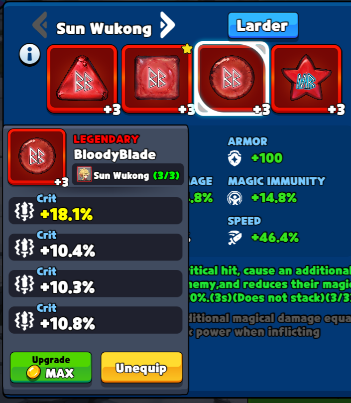 cipiforty's tweet photo. I LOVE HAWA! HAWA 万岁！

Finally a @hawaHash discord event for me! 
This time its a competition of the highest [CRIT] value of any [RUNE].  
Mines a v2 Bloody Blade with four stat line instead of six.  
49.6%
#HashWar $hawa 
#Airdrop #Web3Games 
#拿来吧你 https://t.co/3w51gHCAM5