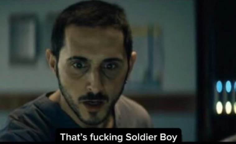 SOLD1ERB0Y's tweet photo. White people (me) when they see soldier boy (me) https://t.co/r4Ty3K7tXI
