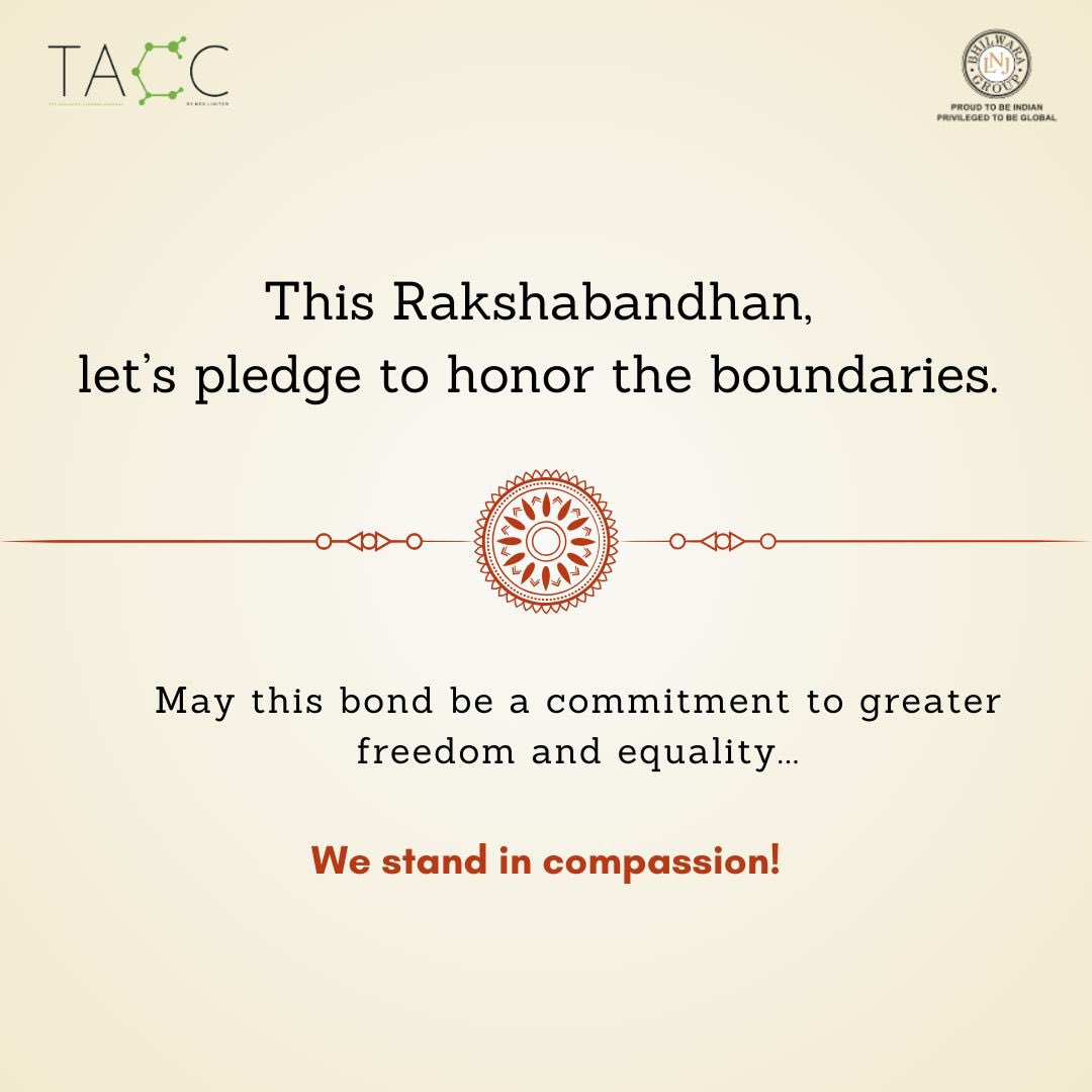 TACCLimited's tweet photo. A bond that strengthens with consideration, mutual respect, and high moral values.
#TACC #LNJBhilwara #BatteryMaterials #AnodeMaterial #AtmanirbharBharat #MakeInIndia #rakshabandhan2024 https://t.co/nzFQV7alUc