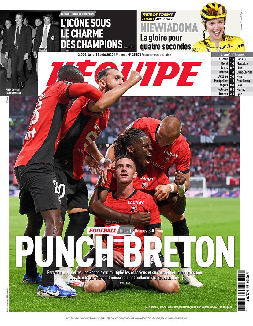 « PUNCH BRETON » 

La Une de L'équipe du jour ❤️🖤

📸<a href="/lequipe/">L'Équipe</a>