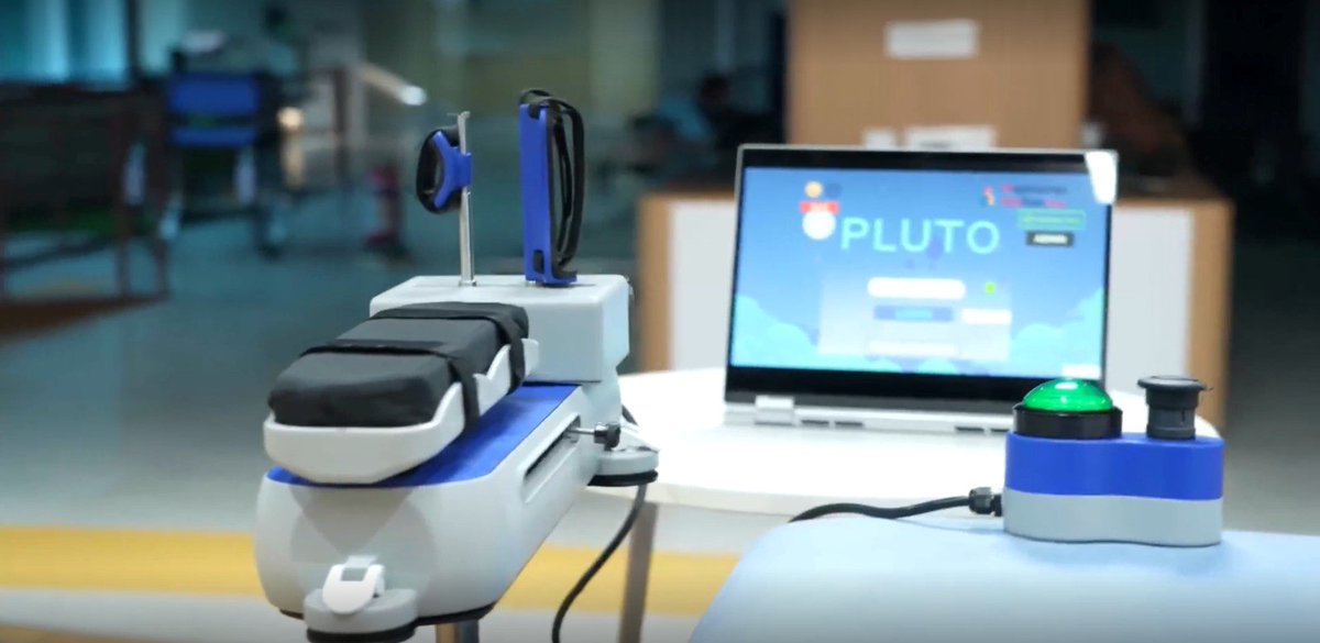 CMC Vellore (Official) (@offcmcvellore) on Twitter photo Plug-and-Train Robot (PLUTO) stroke rehab robot developed by CMC Vellore & <a href="/iitmadras/">IIT Madras</a> launched thru Technology Transfer Office at CMC Vellore
Affordable, portable device for hand movement therapy, making #neurorehabilitation accessible to stroke survivors
#strokerehabilitation Plug-and-Train Robot (PLUTO) stroke rehab robot developed by CMC Vellore & <a href="/iitmadras/">IIT Madras</a> launched thru Technology Transfer Office at CMC Vellore
Affordable, portable device for hand movement therapy, making #neurorehabilitation accessible to stroke survivors
#strokerehabilitation