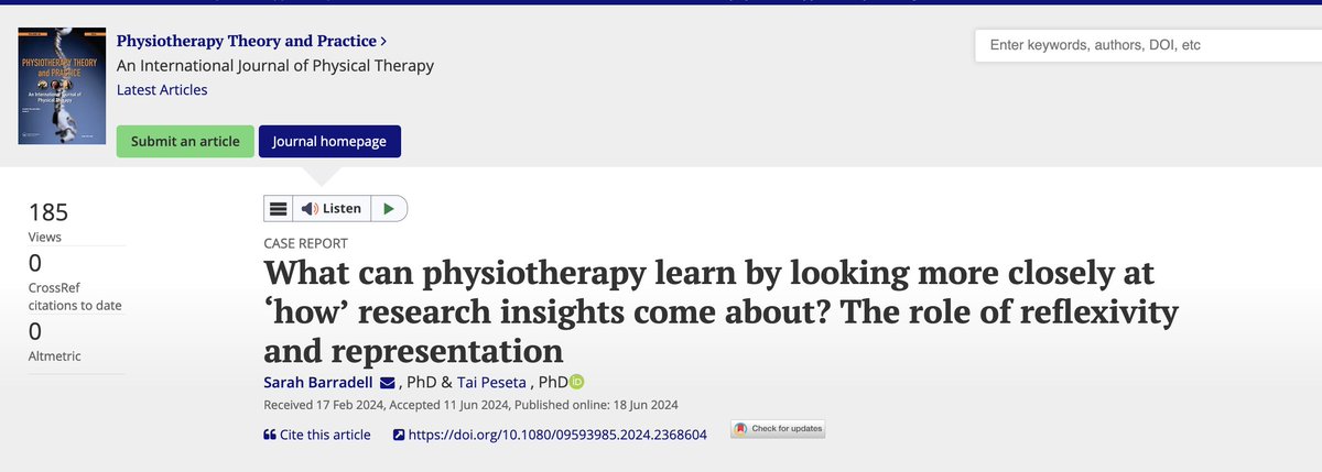 A/Prof Tai Peseta (@tpeseta) on Twitter photo Thanks <a href="/sbarradell1/">Sarah Barradell</a> for inviting me to lean into this one alongside you. One of the joys of PhD supervision is watching the discipline it takes to publish from the thesis. Have a squiz if you've the inclination
tandfonline.com/doi/full/10.10… Thanks <a href="/sbarradell1/">Sarah Barradell</a> for inviting me to lean into this one alongside you. One of the joys of PhD supervision is watching the discipline it takes to publish from the thesis. Have a squiz if you've the inclination
tandfonline.com/doi/full/10.10…