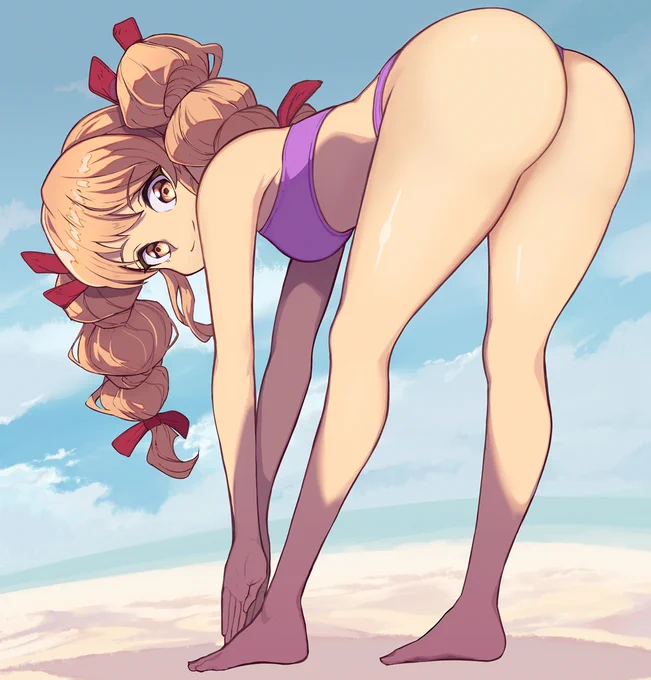 前屈! 夏の女苑さん～#東方 #依神女苑 