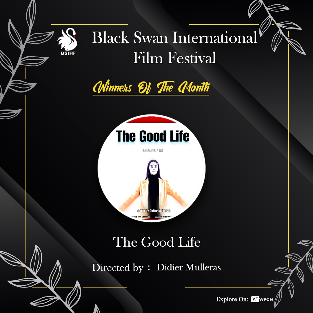 bsiff_official's tweet photo. We're celebrating a cinematic triumph!

Director Didier Mulleras' brilliant music video 'The Good Life' left us speechless at the Black Swan International Film Festival! https://t.co/LO618lqhXY