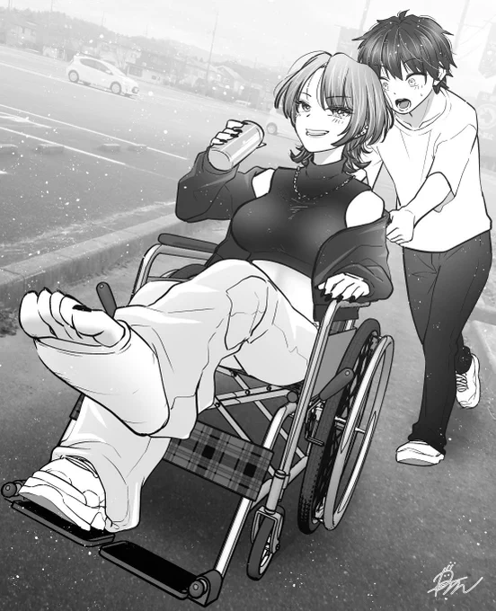 車椅子の荒くれお姉さん 