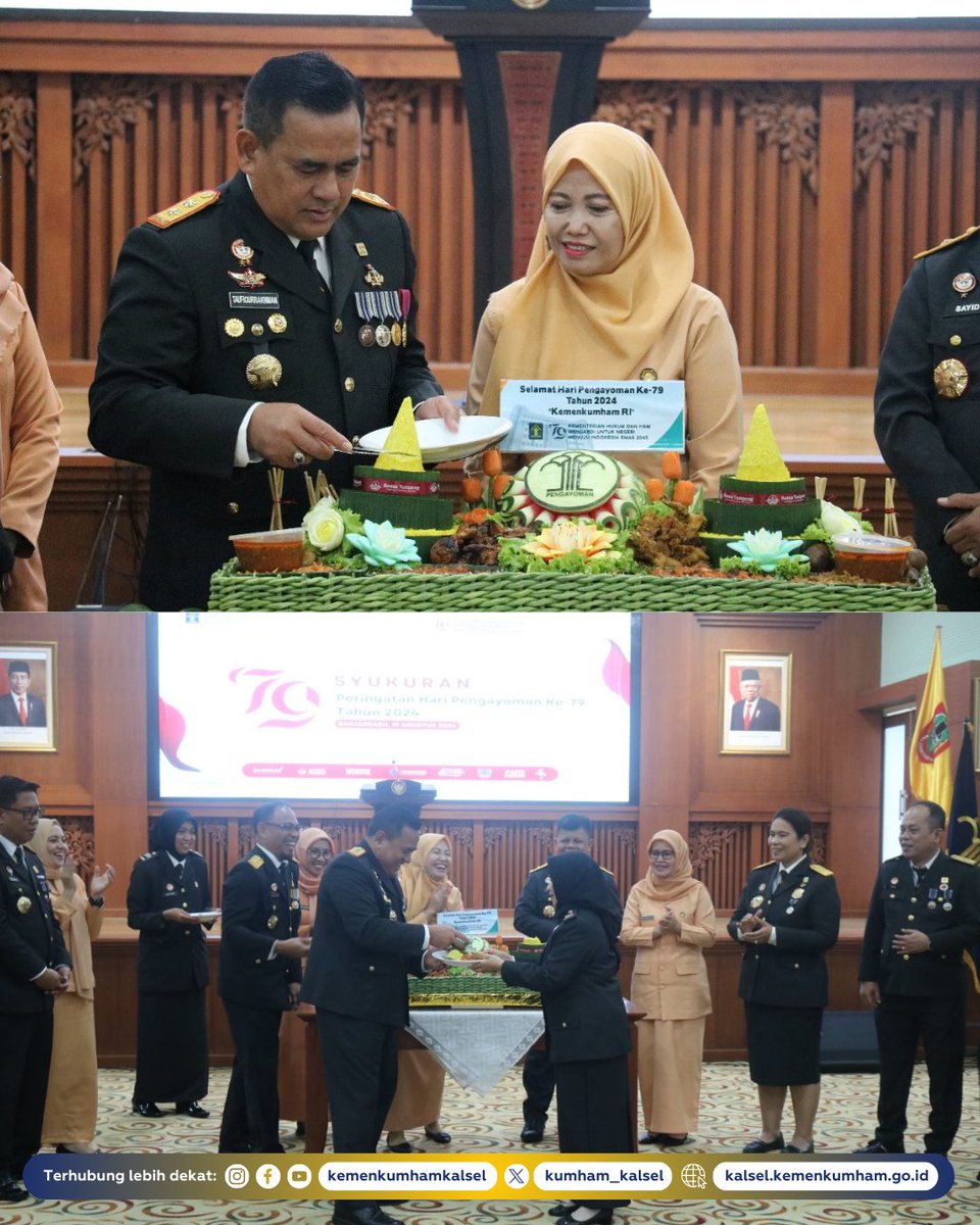 Syukuran Hari Pengayoman Ke-79 di Kemenkumham Kalsel, Penghargaan dan Prestasi Warnai Puncak Acara

Selengkapnya:
kalsel.kemenkumham.go.id/berita-utama/s…

#KumhamKalsel
#Taufiqurrakhman
Kanwil Kemenkumham Kalsel
Taufiqurrakhman