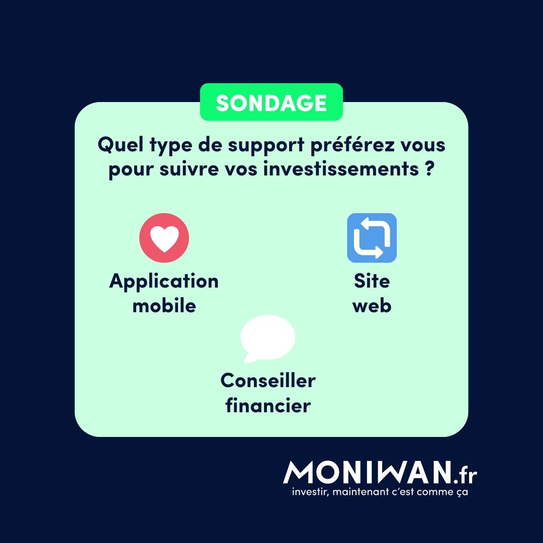 [#SONDAGE] Quel type de support préférez-vous pour suivre vos investissements ?

Application mobile 📱
Site web 💻
Conseiller financier 👩‍💼