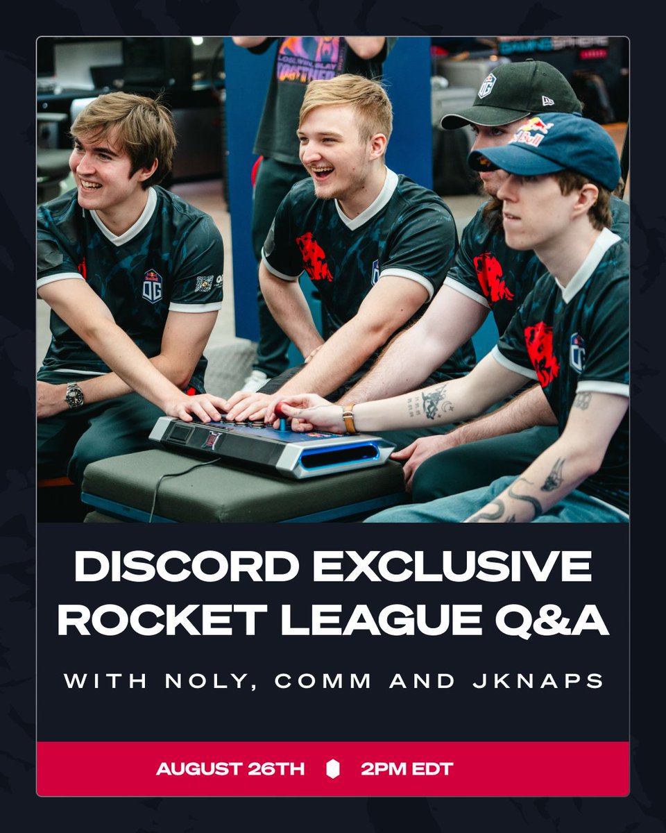 💫 Pre-Worlds Q&amp;A 💫

We'll be hosting a Q&amp;A with the boys exclusively on our Discord next week (August 26th), join our official server if you want to have your questions answered! 

👉 discord.gg/ogesports