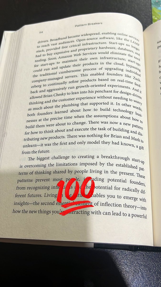 “The biggest challenge to creating breakthrough start-up is overcoming the limitations imposed by the established patterns of thinking shared by people living in the present.”

- <a href="/m2jr/">Mike Maples, Jr</a> <a href="/localvc/">Peter Ziebelman</a> 

This can be applied to almost anything. Whether it is a startup or a lifestyle