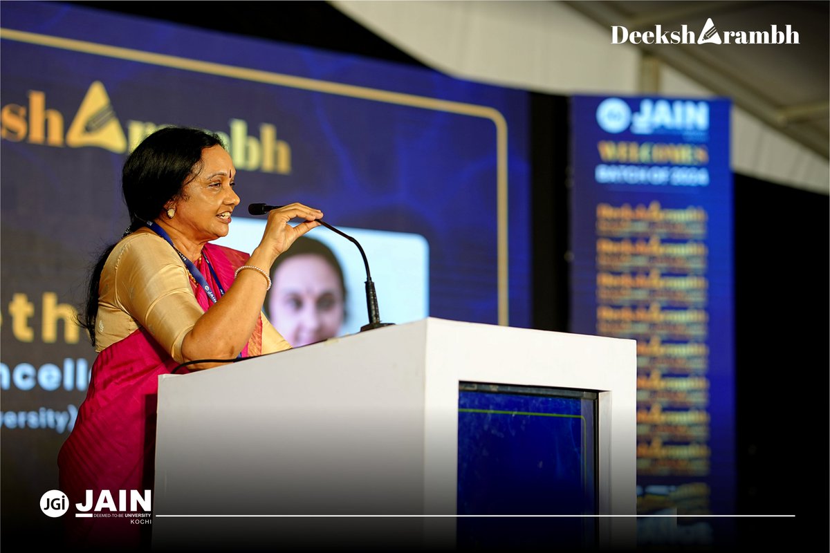 jain_kochi's tweet image. Deeksharambh for the batch of 2024 formally kicked off with the inspirational opening remarks and welcome address by our esteemed Pro Vice Chancellor, Smt. Dr. J. Letha.

#nowajainitetoo #deeksharambh #studentorientationprogramme #jainkochi #jaindeemedtobeuniversitykochi