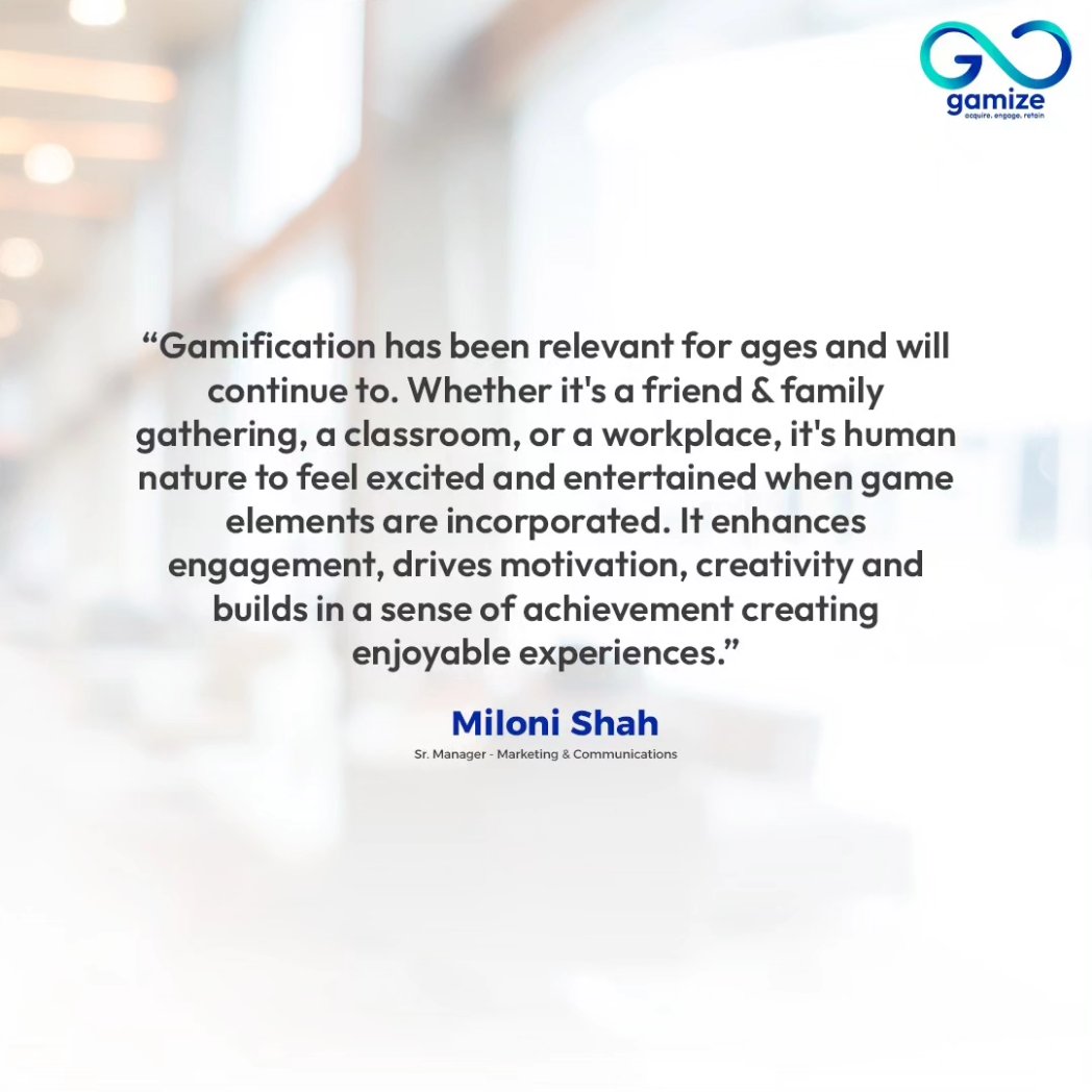 Gamize_com's tweet photo. Meet Miloni, a pivotal part of our #marketingteam. 

Her thoughtful approach &amp; dedication to creating impactful campaigns ensure we connect with our audience meaningfully. With customer engagement at the core of #Gamize, we're glad to have her on our team. 🚀

#Team #Gamification https://t.co/eKHFQBWSYt