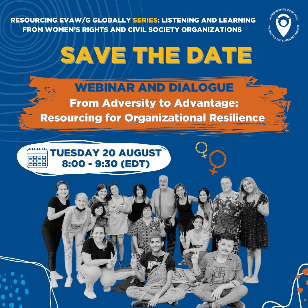 📆  HAPPENING TOMORROW! 📣

What does organizational resilience mean ❓
Why is it KEY to end #VAWG ❓
Tune in tomorrow to find out!

🔗  bit.ly/3YpaLRm