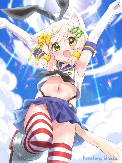 島風くんコスの かやちゃん!#イラスト 