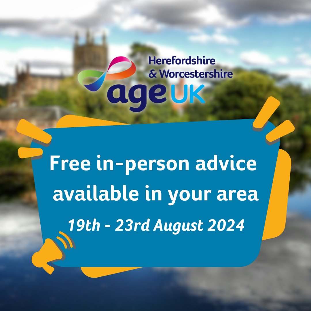 Age UK H&W (@ageukhw) on Twitter photo Get advice on benefits, income, later life planning this week at:
๐<a href="/droitwichlib/">Droitwich Library</a>
๐๏ธ Today 10.30am - 12.30pm
๐ <a href="/EveshamPlay/">Evesham Adventure Playground</a>ย
๐๏ธ Tuesday 9.30am - 11.30am
๐Herefordshire Veteran Support Centre
๐๏ธ Thursday 9.30am - 1.30pm
๐ Pershore Wellbeing Hub
๐๏ธ Friday 10am โ 12.30pm Get advice on benefits, income, later life planning this week at:
๐<a href="/droitwichlib/">Droitwich Library</a>
๐๏ธ Today 10.30am - 12.30pm
๐ <a href="/EveshamPlay/">Evesham Adventure Playground</a>ย
๐๏ธ Tuesday 9.30am - 11.30am
๐Herefordshire Veteran Support Centre
๐๏ธ Thursday 9.30am - 1.30pm
๐ Pershore Wellbeing Hub
๐๏ธ Friday 10am โ 12.30pm