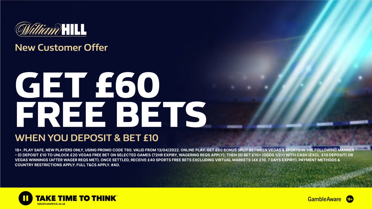 My first boost is with #WilliamHill 

Tap ❤️ if you want to see it.

- Sign up today
- Place a £10 bet
- Get £60 in FREE BETS

Claim here: tcd.bet/WH1060

#AD | New Customer Offer | T&amp;C's Apply | 18+ | GambleAware.org | Play Safe