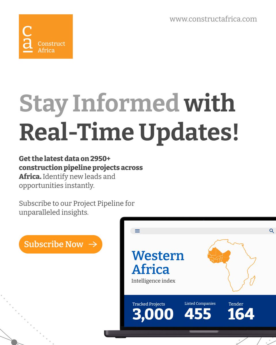 africaconstruct's tweet image. Staying ahead of upcoming projects gives you the advantage to seize #opportunities early. That’s why we’ve developed the Project Pipeline.
Discover more about one such transformative project here 👇projects.constructafrica.com/project/ponta-…
#ConstructAfrica #ProjectPipeline #ConstructionProjects