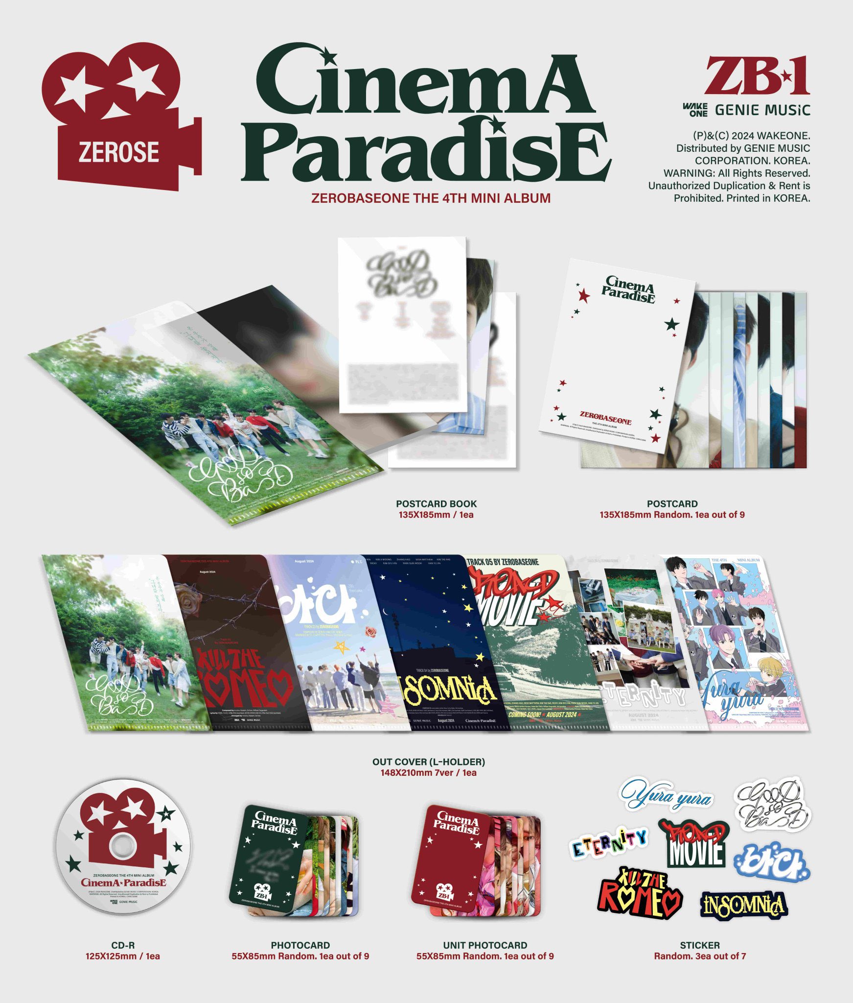 リッキー zb1 ゼベワン cinema paradise サイン トレカ