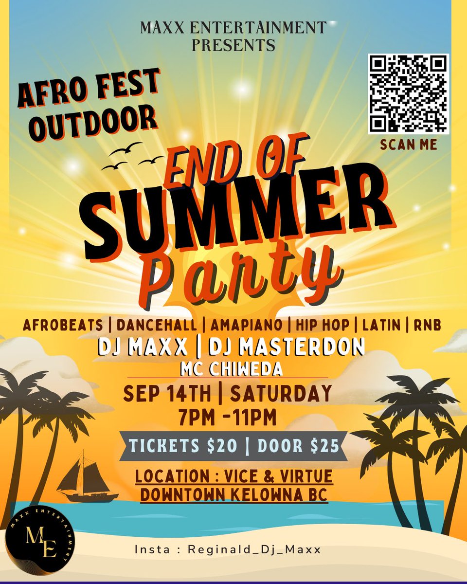 ReginaldNyes's tweet photo. End of Summer party in kelowna
#kelownabc #kelowna #kelownaevents #kelownalife
#kelownafestival #kelownafestivals #kelownanowevents #kelownanow #party #downtownkelowa #dj #afrobeats #dancehall #latin #latinmusic #kelownatourism #afrofest #festivalseason #thingstodoinkelowna https://t.co/xE6gTupFPP