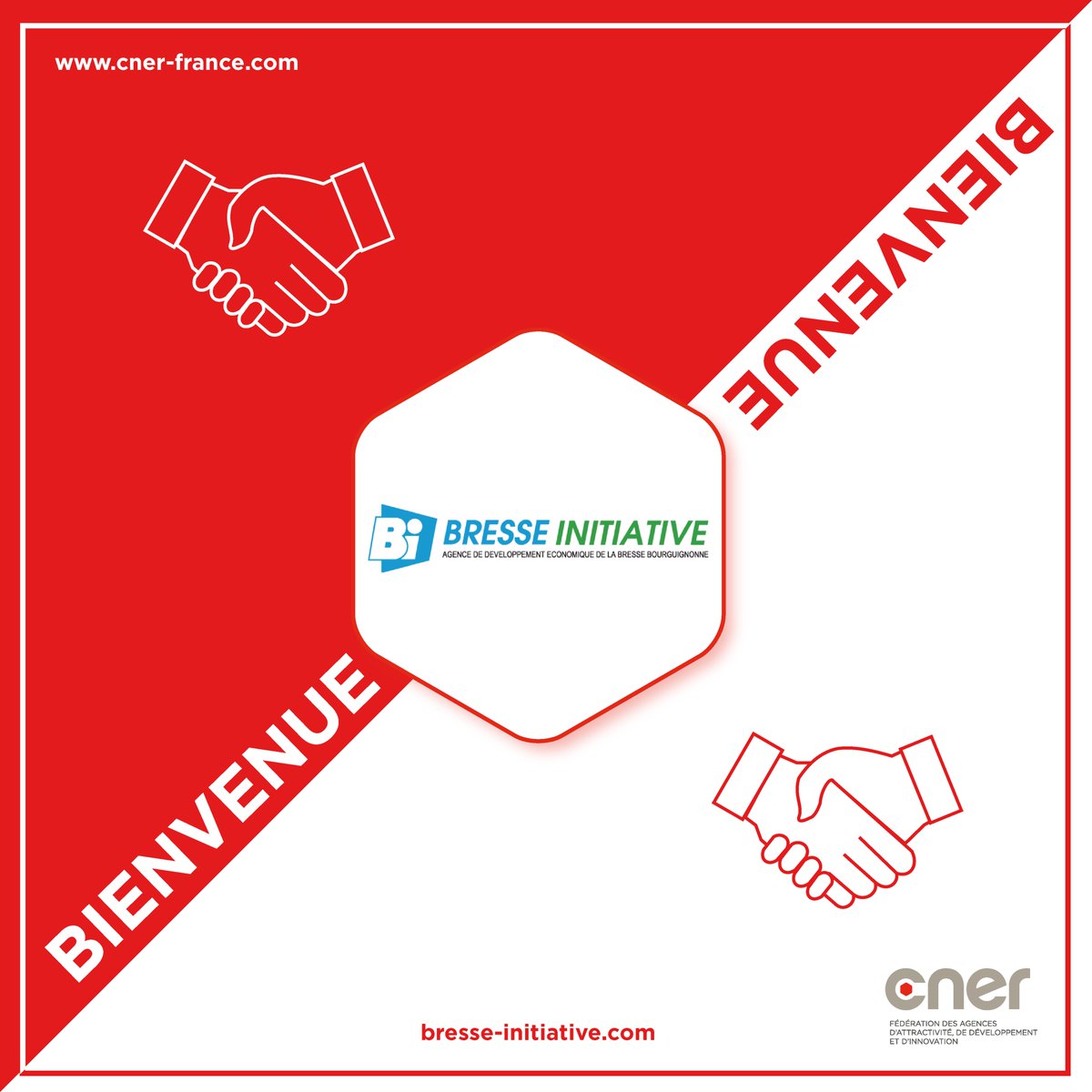 CNERdeveco's tweet image. [BIENVENUE🤝] L'agence Bresse Initiative a rejoint officiellement la fédération en juin dernier !

Pour en apprendre plus sur ce nouveau membre du réseau, tout est dans notre article 👇
cner-france.com/Actualites/Du-…

#deveco #france #Bresse #adhésion #réseau #fédération