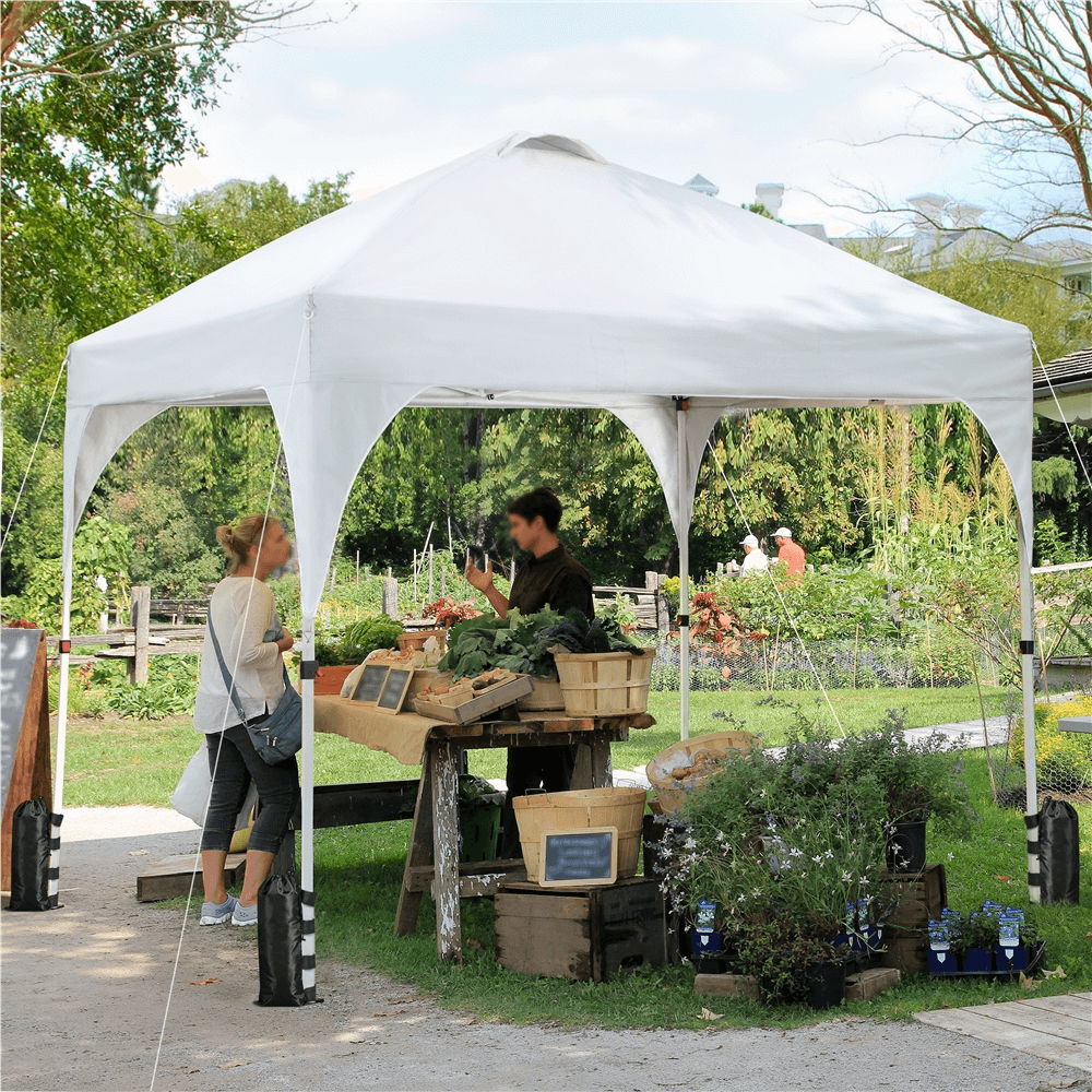 This 10ft x 10ft Portable Pop-Up Canopy is perfect to bring extra fun ...