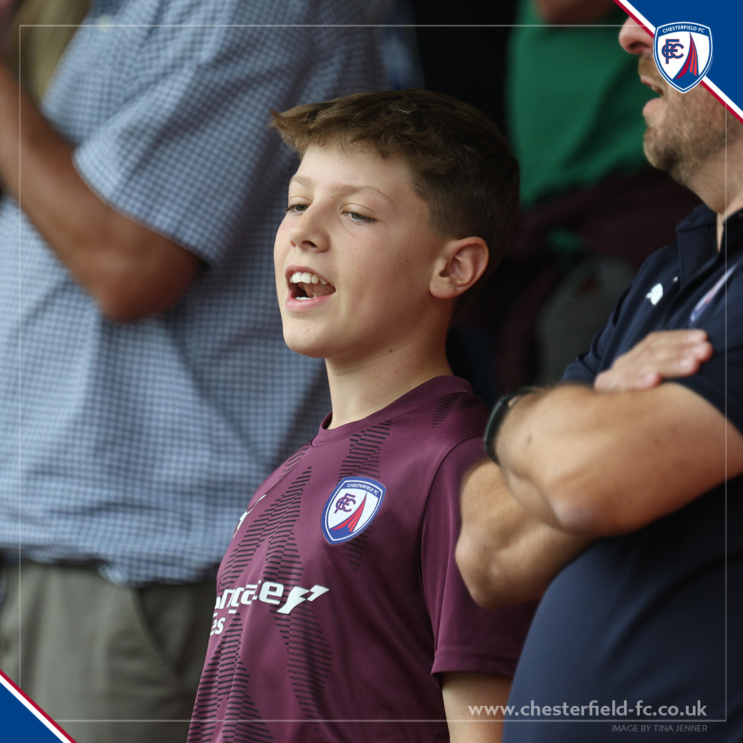 ChesterfieldFC's tweet photo. So many young Spireites these days. 💙

#Spireites https://t.co/hbzTWHjMcU