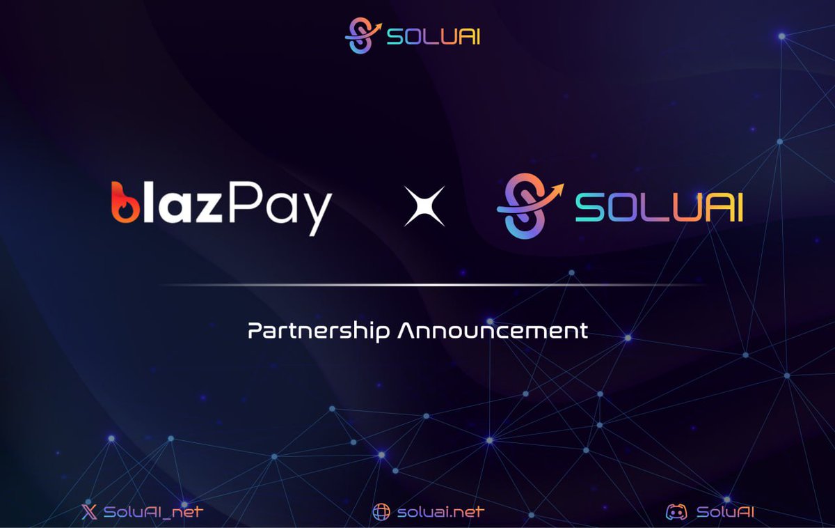 🎉 We are pleased to announce that SoluAI has entered into a strategic partnership with  <a href="/blazpaylabs/">Blazpay</a>

🔹 Blazpay is a holistic crypto financial platform catering to both individuals and enterprises, covering every aspect of the process from start to finish.

🤝 Together, SoluAI