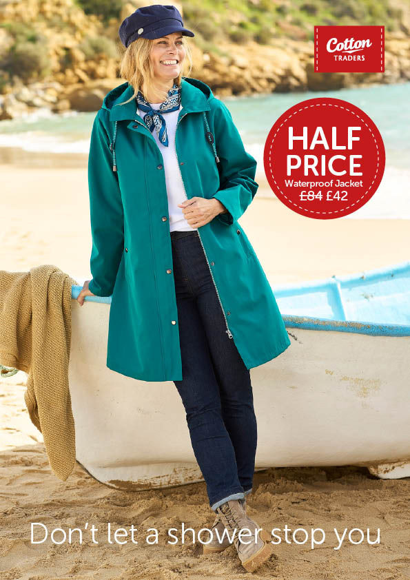 Don't miss the offer of the week in Cotton Traders 📷
Get ready for the change in season with this half price waterproof jacket - was £84 now just £42! 📷