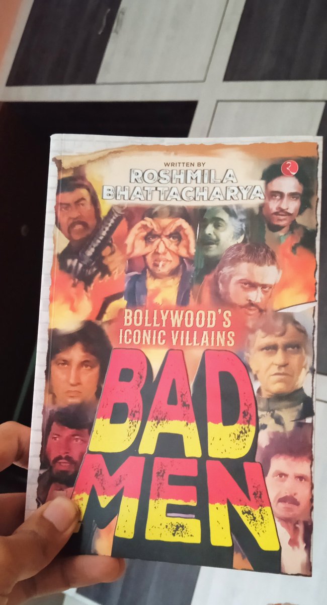vathsanatheart's tweet photo. Latest buy - #BadMen, all about Hindi cinema's iconic villains, on and off screen, written by @Roshmila ma'am.. looking forward💥🎉 https://t.co/A875BQI2xO