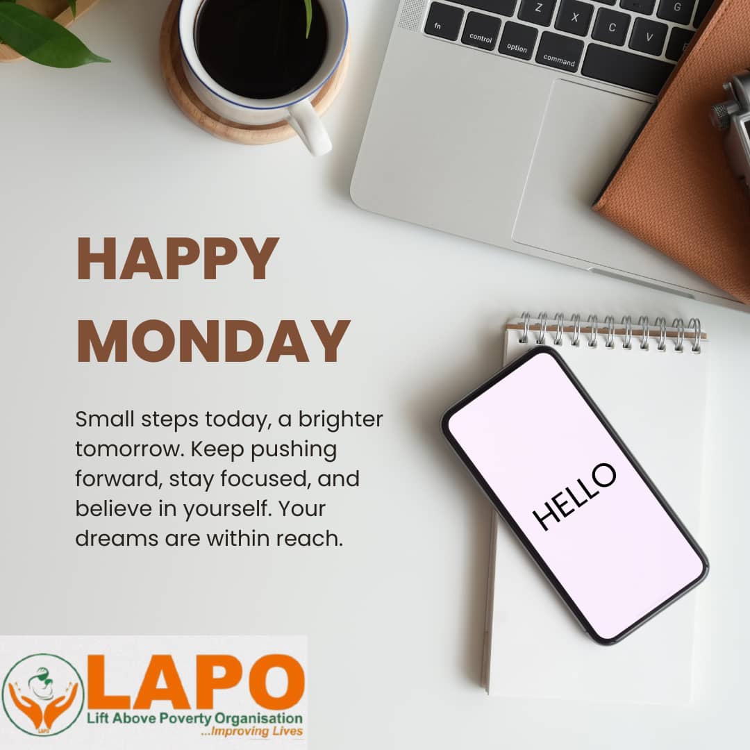 LAPOORG's tweet image. As you start your day, remember that every small step you take gets you closer to your dreams. 

Don&apos;t forget to visit our website lapo-ngo.org to get more information about our services.

#LAPO #motivationmonday #smallstepsbigdifference #dailyinspiration