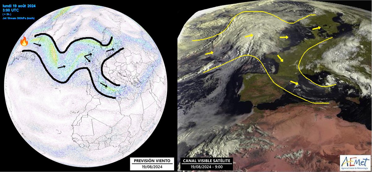 meteo_aragon's tweet photo. Muchos de vosotros posiblemente estéis notando que hoy a pesar de no tener nubes, el sol esta flojo... Esto es debido a que la configuración atmosférica que tenemos ahora, ha dado lugar a que el humo de los incendios de hace días en Canadá sea empujado hasta nuestra zona: https://t.co/fkR3p8hQEb