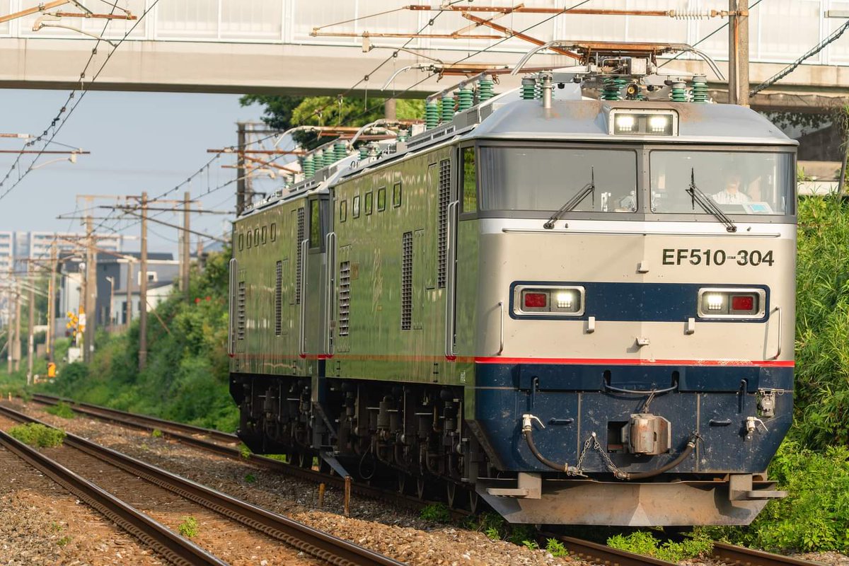 hasedon_J's tweet photo. やっと出会えたぁ～😍👍

#EF510 #JR貨物 #単重 https://t.co/io0iPAzAMD