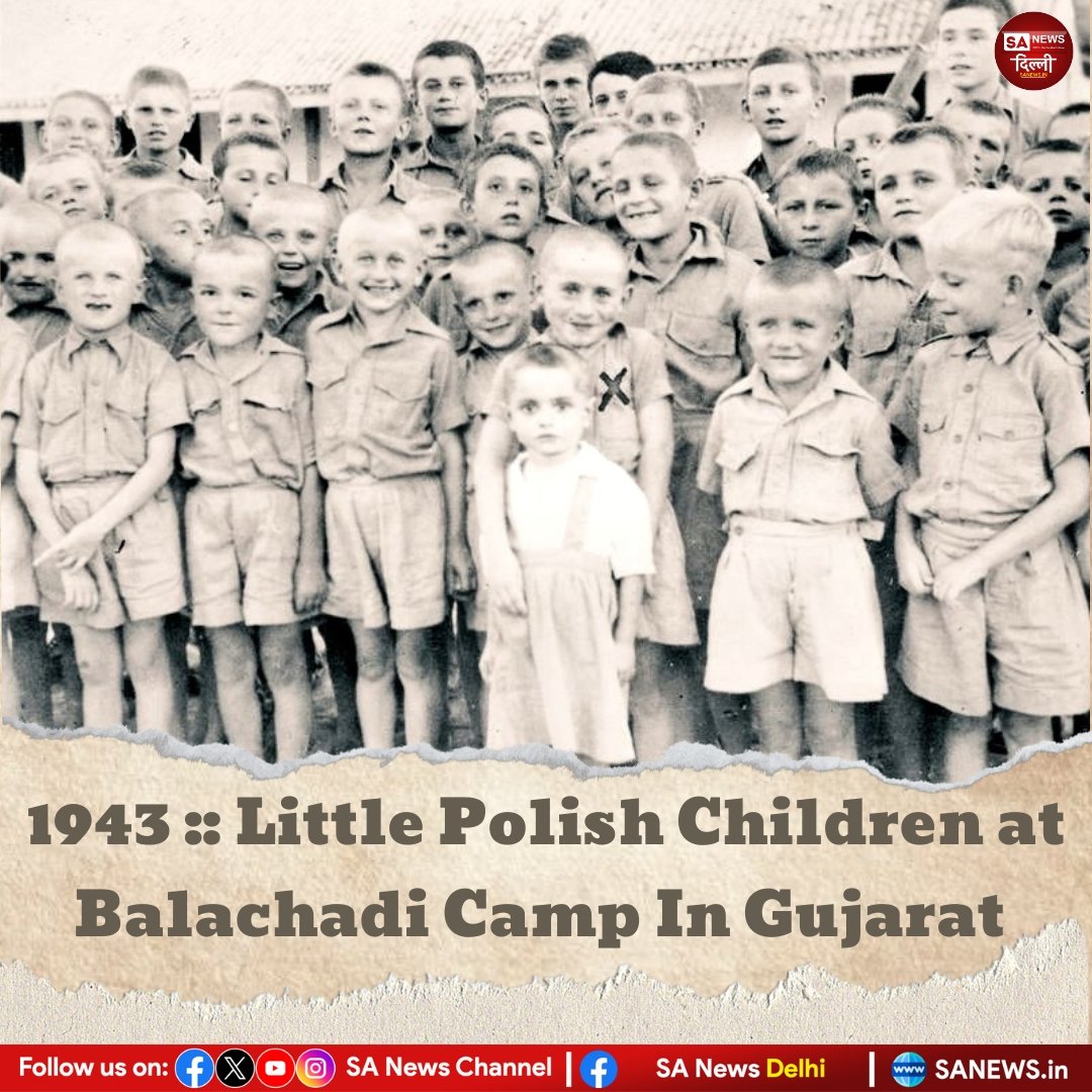 1943 :: Little Polish Children at Balachadi Camp In Gujarat

#SaNewsDelhi