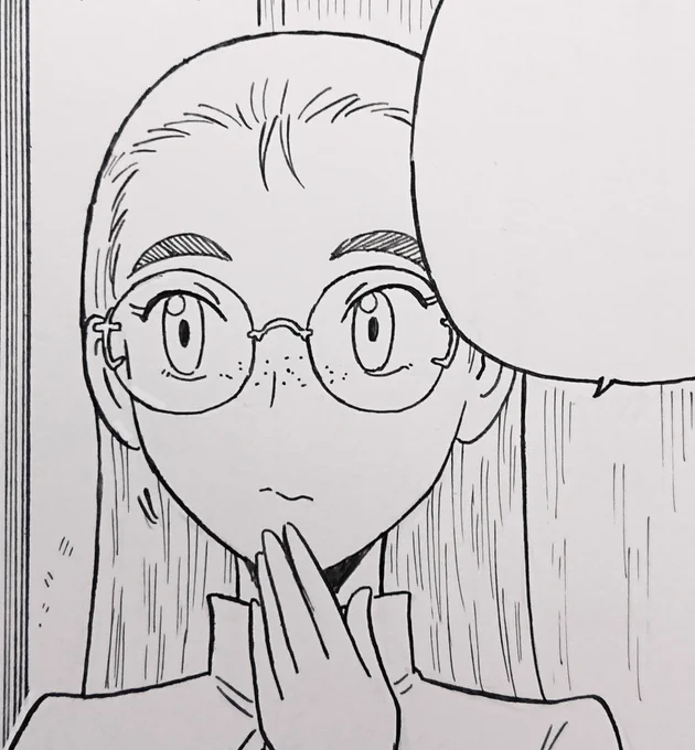 このキャラは瞳孔にベタを入れるだけで仕上げが済むので助かる。