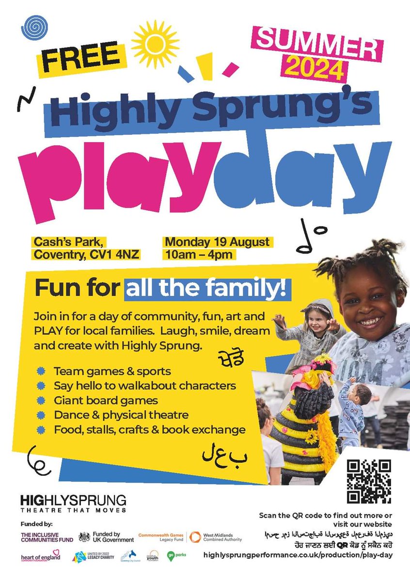 Ready to go at Cash's Park, Coventry. Here until 16:00 for some turn up and try cycling activities 🚲