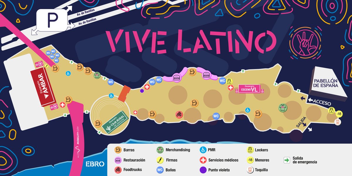 vivelatino_es's tweet photo. Un festival y ¡toda una experiencia! 🤟
✨Descubre cada rincón de nuestro recinto de esta
edición #VLE24 ¡Música, gastronomía, activaciones de las marcas y mucho más os esperan!
🔊 Escenario @cervezasambar
🔊 Escenario @CajaRuralAragon
🔊 Escenario "Escena VL" https://t.co/GHPlsjZtPt