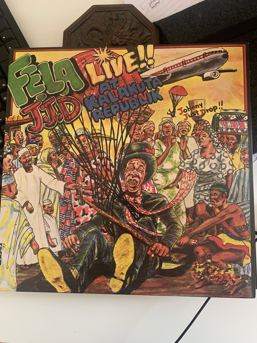 RubyanDavid's tweet image. Picked up this on Friday. Prime-era Fela, when he was living in his own self-declared republic to piss off the military government of Nigeria. One 22 minute track split over the two sides, and it is a monster.