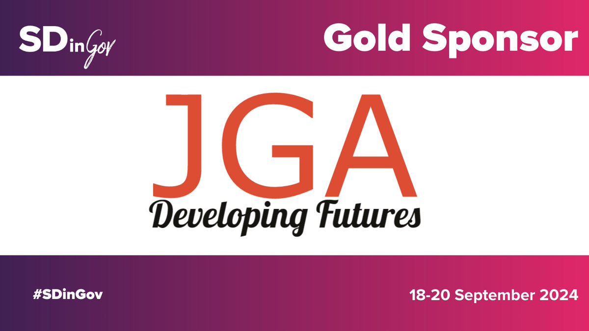 SDinGov's tweet image. The JGA Group is Gold Sponsor of this year's SDinGov

JGA worked with employers to become the first provider of the new Service Designer degree level apprenticeship.

Make sure you say "hello" to @JGAGroup at SDinGov on 18-20 September and find out all about the course.

#SDinGov