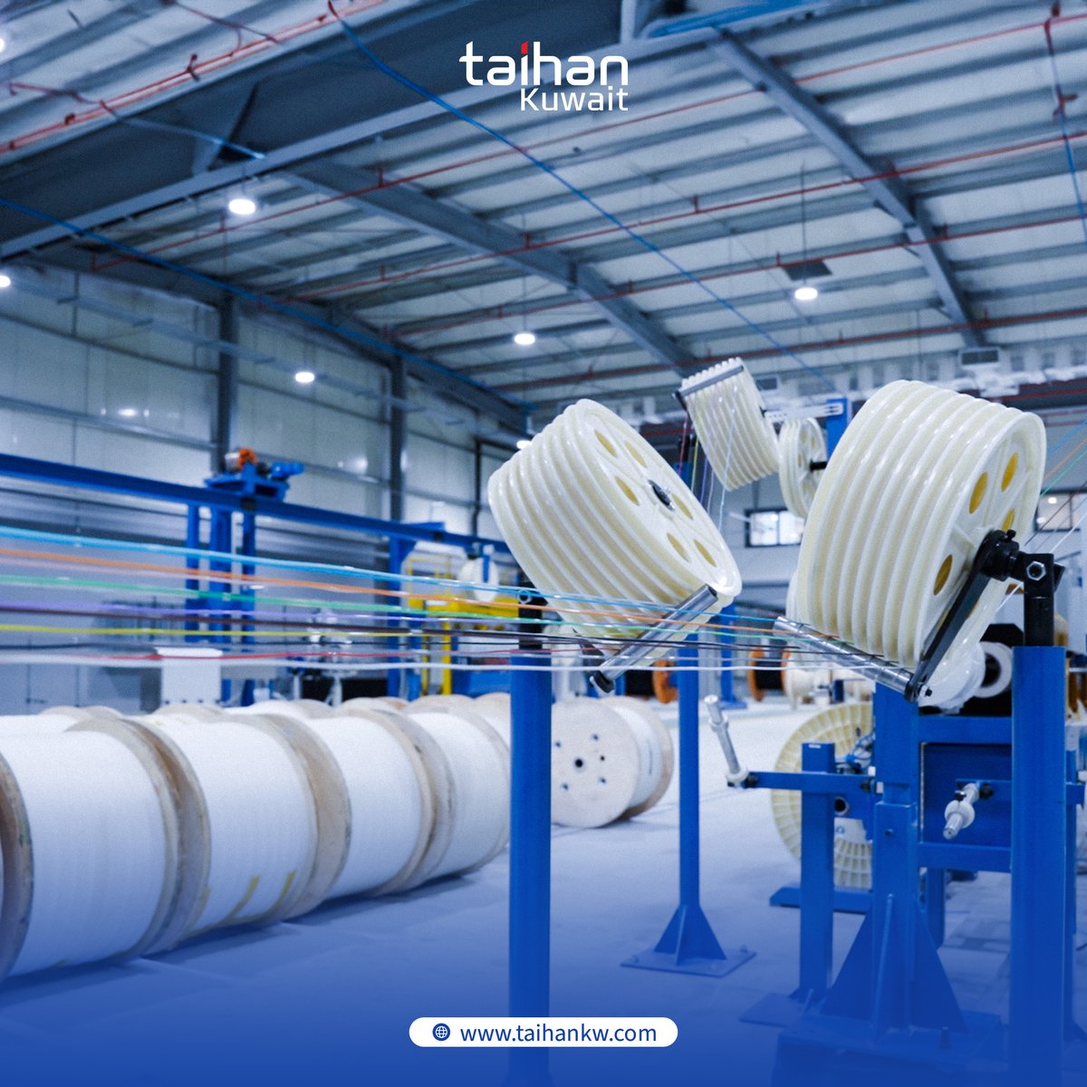 taihankw's tweet photo. A factory tour to learn how audio fiber optic cables are manufactured

#تايهان_كويت ، أول مصنع كابلات ألياف بصرية في #الكويت

for more information contact us : +96597274637

our website : https://t.co/fhfWJcJcgr
#taihan_kuwait #opticalfiber https://t.co/xoCA9Ycb2o
