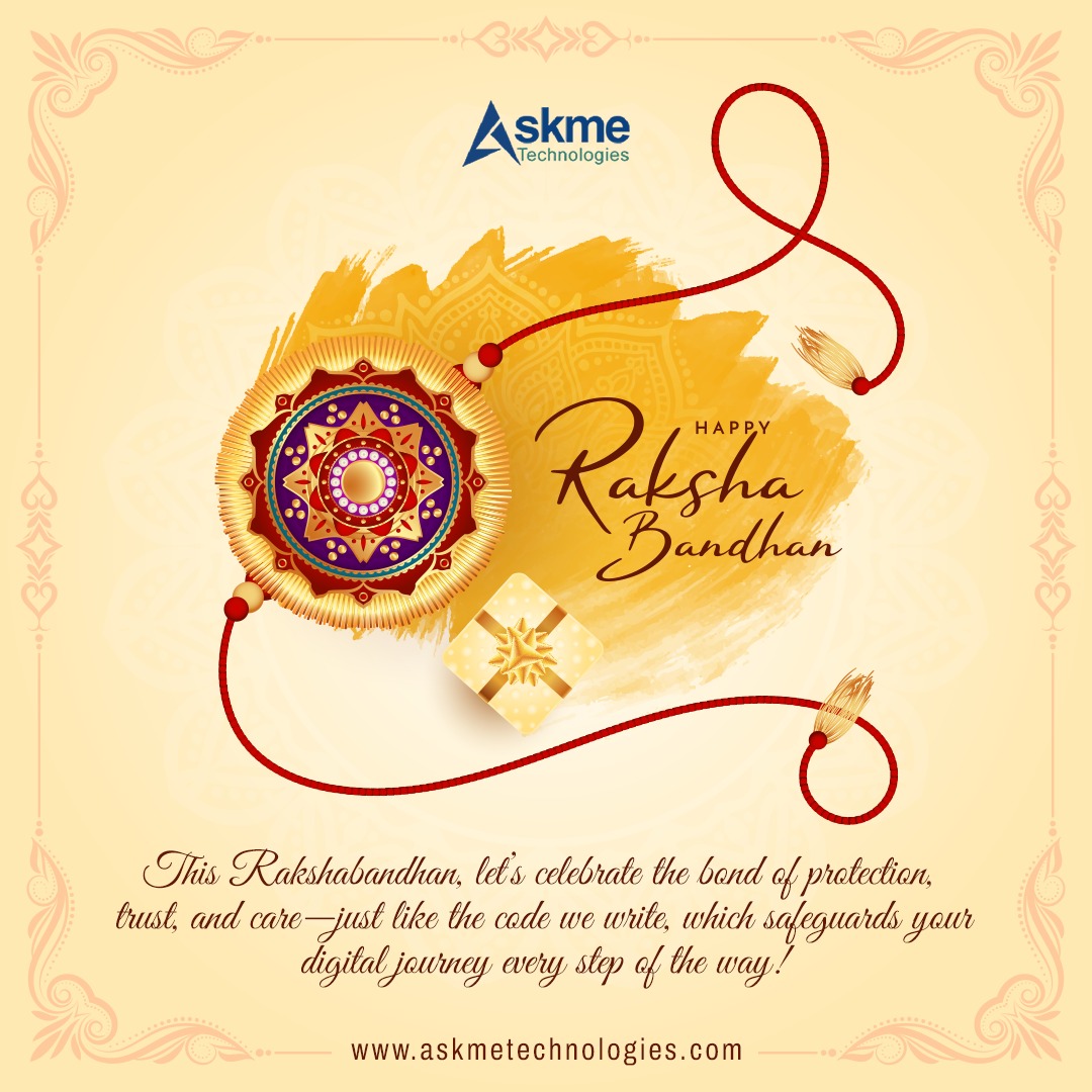 Askmetech1's tweet image. Happy Raksha Bandhan! Strengthening bonds with reliable tech solutions. #askmetechnologies #rakshabandhan2024 #RakshaBandhanWishes #rakshabandhan #HappyrakshaBandhan2024 #happyrakshabandhan