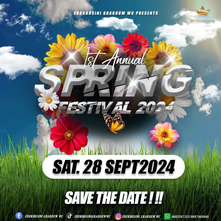 Ali_Mhlaba's tweet photo. 🔥🔥SAVE THE DATE 28th Sept 2024🔥🔥 💯
SPRING FESTIVAL 

Siteview Community Hall (eHolweni)🎯Grabouw

More info to follow..
Stay in touch with us

As'Desheni 🤙🤙‼️‼️‼️
#grabouw 
#springfestival https://t.co/J1CFW6Ispc