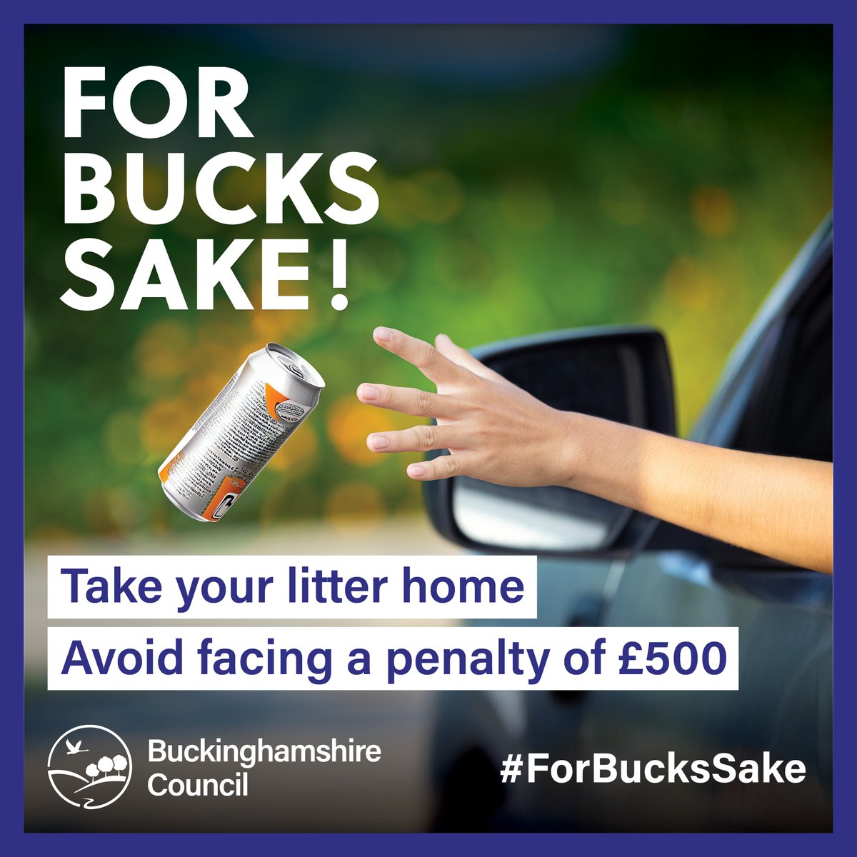 Bucks_Highways's tweet image. Tempted to dispose of your litter out the window while you’re on the road? If you’re caught doing this in Bucks, you’ll be receiving a Fixed Penalty Notice of £500 – take it home, #ForBucksSake. Find out more: orlo.uk/ETv3m 🚮 🥫